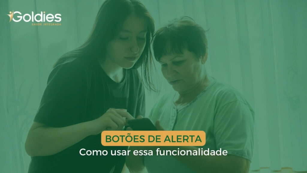 Conheça os botões de alerta do app da Goldies