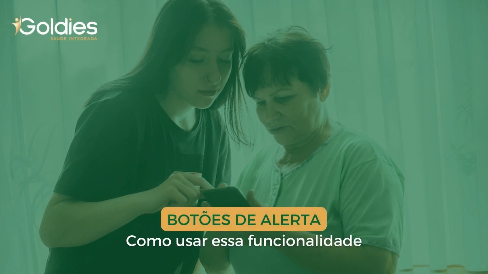 Conheça os botões de alerta do app da Goldies