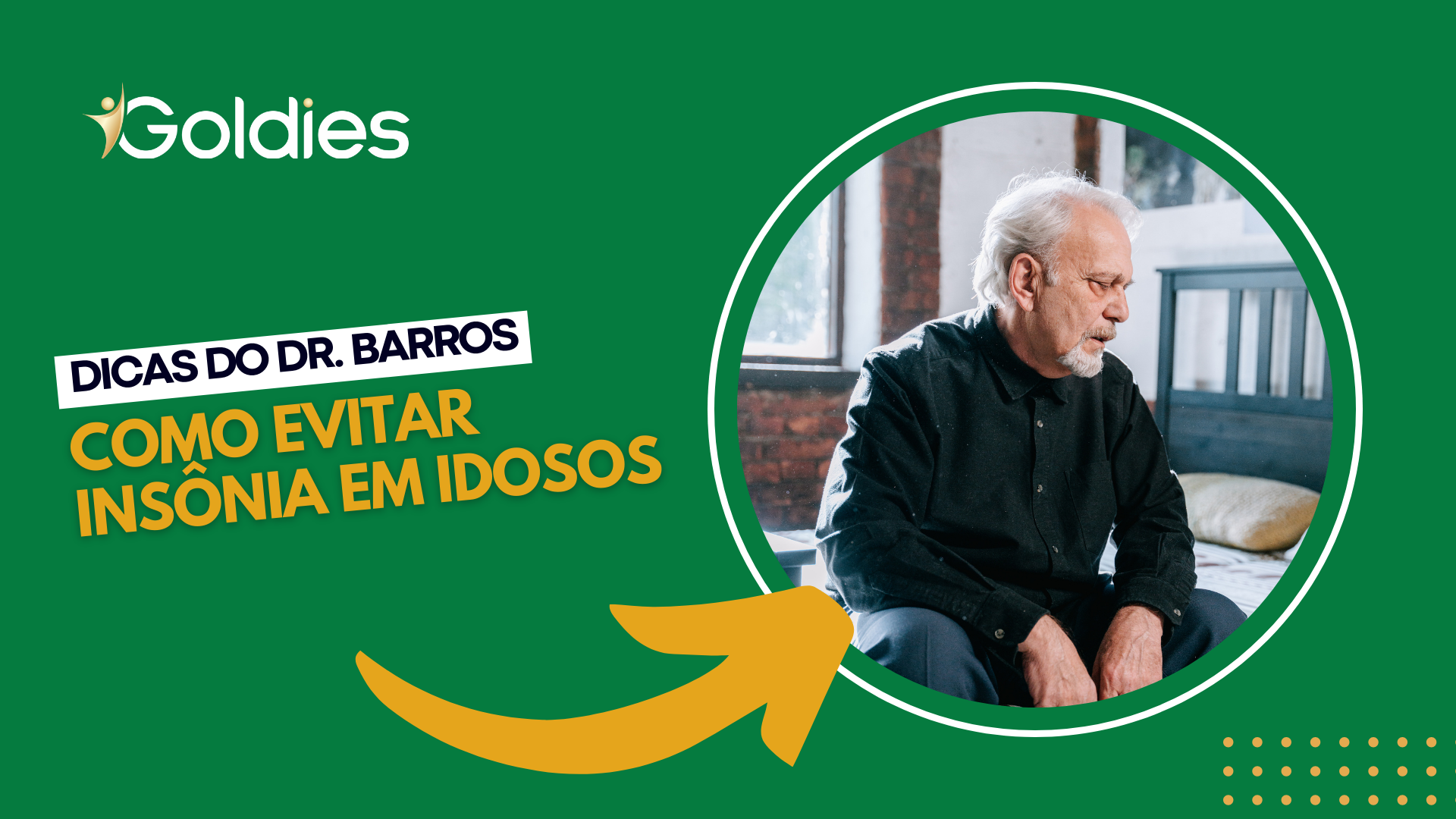 Dicas do Dr. Barros: como evitar insônia em idosos